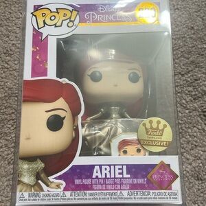 Disney the Little Mermaid Funko Shop Exclusive Ariel in Gold Dress with Pin